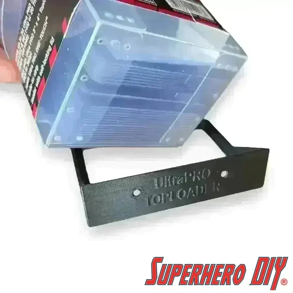 Floating Shelf for Ultra PRO TopLoader Box | 3D-printed display shelf for Top Loader Box - Ideal for Trading Card Collections - Superhero DIY