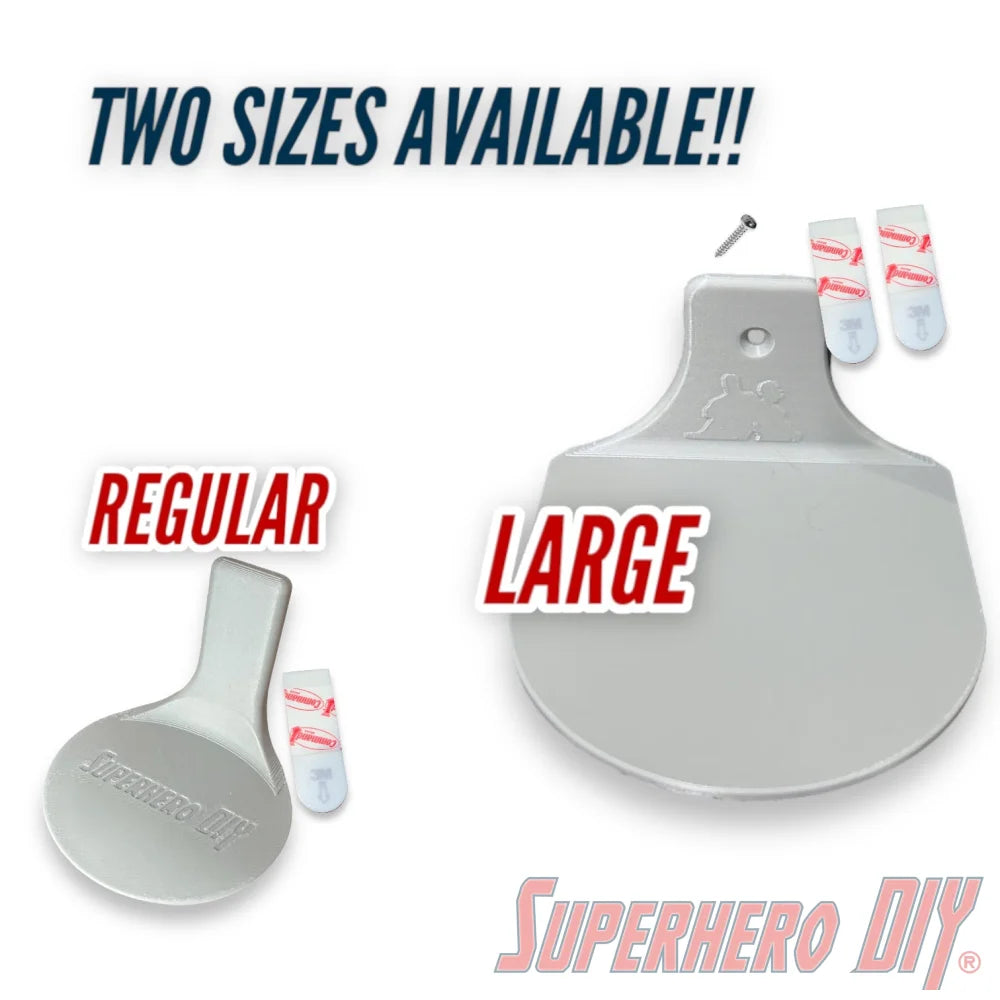 Floating Shelf for YouTooz figures | Wall Mounted Display Stand | Includes mounting strips - Superhero DIY