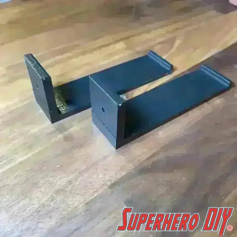 Floating Shelves (2-PACK) for Funko Pop Batman 80th Movie Moment | Funko Display Solution | Mounting screws included! - SuperheroDIY