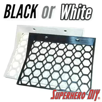 Floating Shelves for POPSHIELD ARMOR Hard Protectors | Fits PopShield Armor hard stacks for Funko Pop boxes | Mounting screws included - Superhero DIY