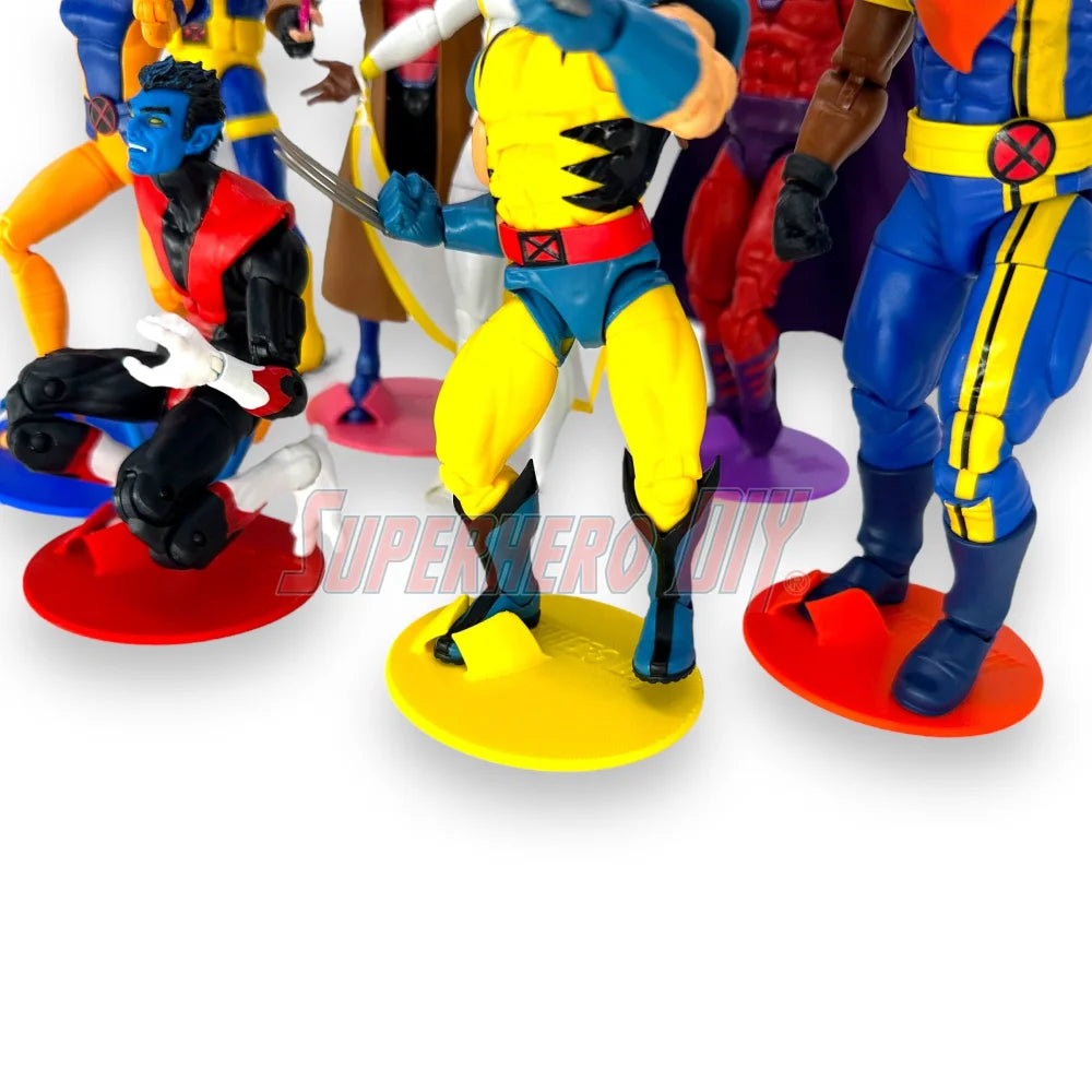 Foot Stands for 6 inch or 7 inch action figures, display stand fits McFarlane, Marvel Legends 1:12 scale - Superhero DIY
