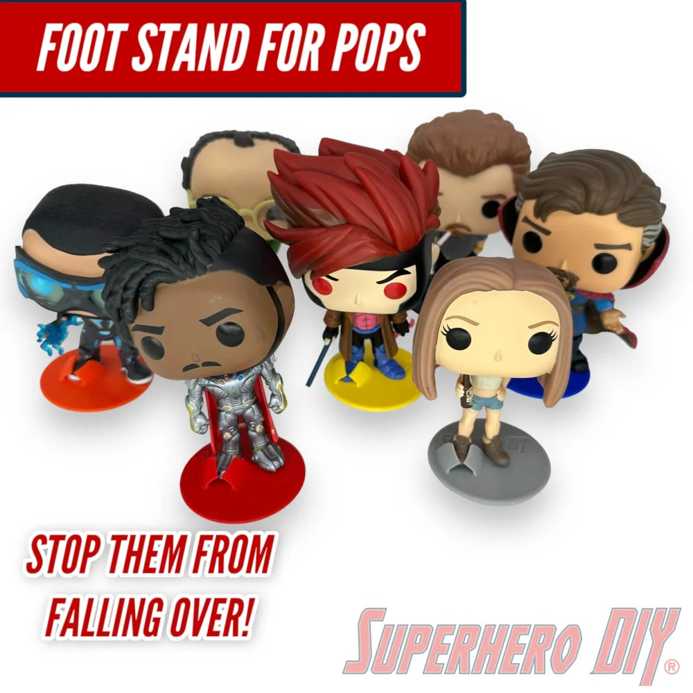 Foot Stands for Funko Pops | Stop them from falling over! - Superhero DIY