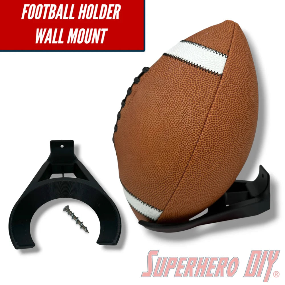 Football Holder Wall Mount | Football Display Mount 🏈 – SuperheroDIY