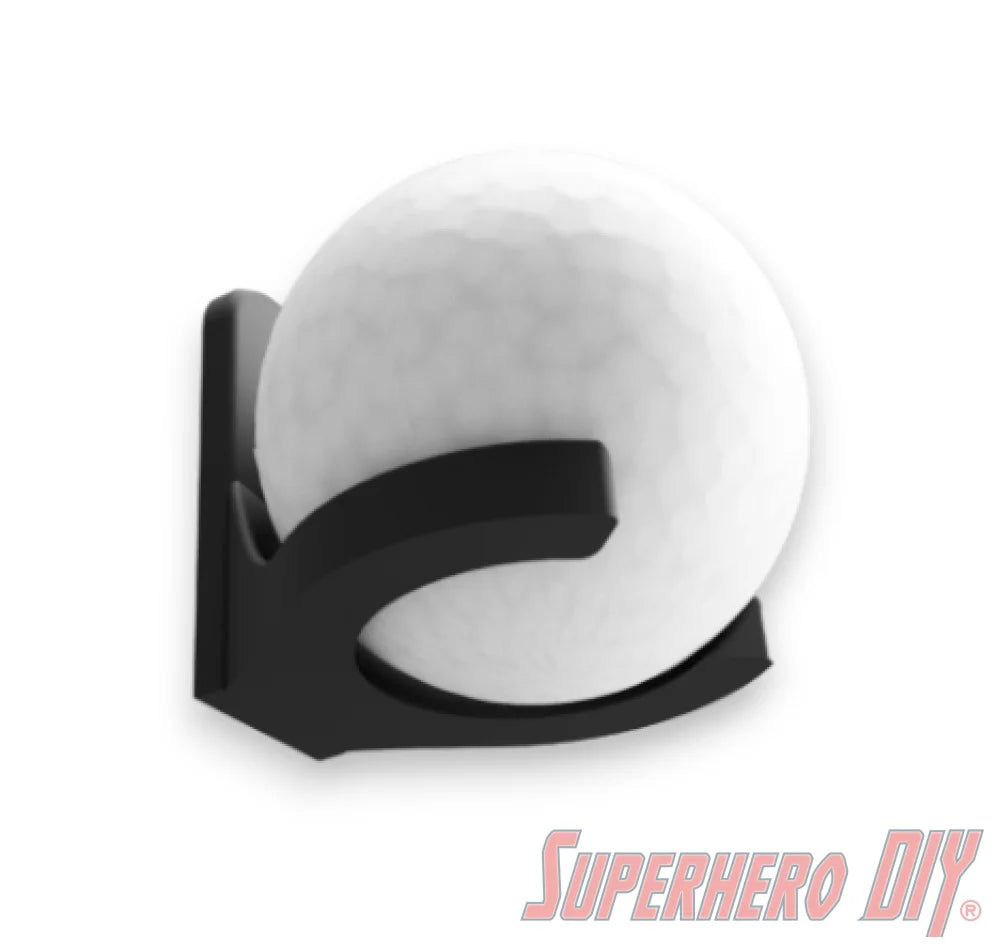 Check out the Golf Ball Holder Wall Mount | Floating Shelf for Golf Display from Superhero DIY! The perfect solution for only $1.99