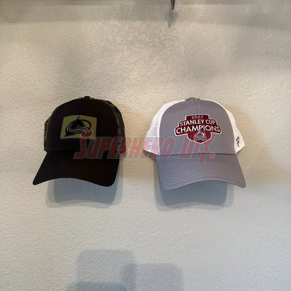 Hat Display Wall Mount | Hang your caps with ease using these wall hooks! - Superhero DIY