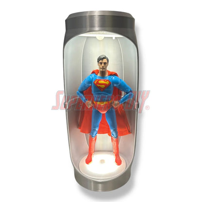 Hero Pod for 1:12 scale – Wall-Mountable Light-Up Action Figure Display - Superhero DIY