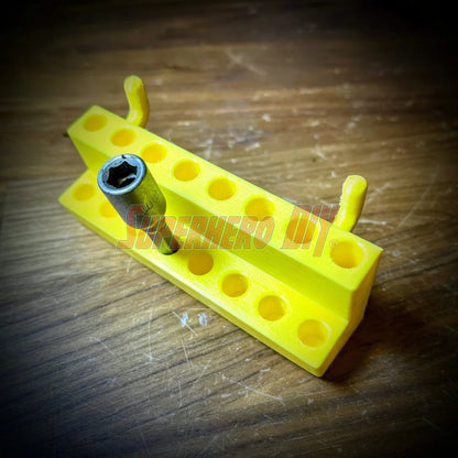 Hex Bit holder for Wall Control Pegboard | Wall Control bit organizer for metal pegboard - Superhero DIY