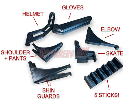 Hockey Gear Organizer Bundle Wall Mount | Hockey Equipment Drying Solution | Store Hockey Equipment on the wall! - Superhero DIY