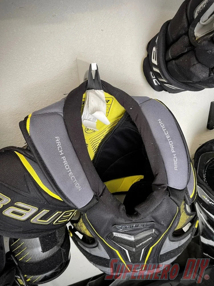 Hockey Pants or Shoulder Pads Wall Mount  Hockey Gear Storage Solution -  SuperheroDIY