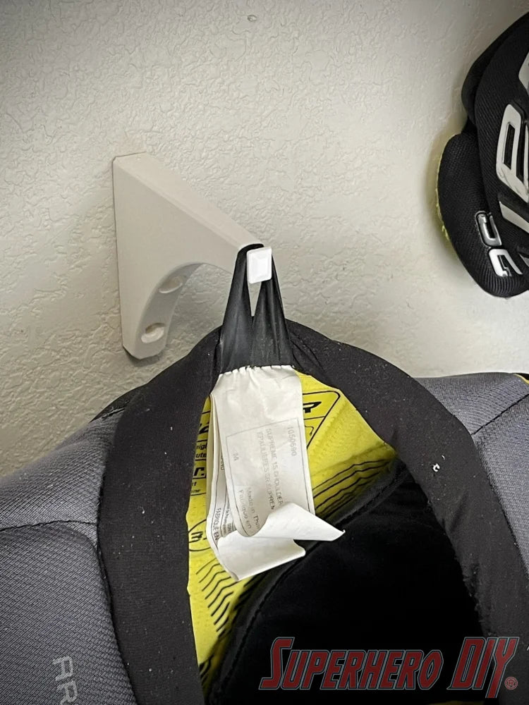 Hockey Pants or Shoulder Pads Wall Mount | Hockey Gear Storage Solution - Superhero DIY