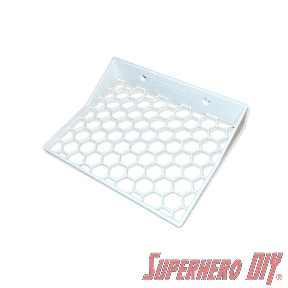 Honeycomb Floating Shelf for Funko Pop Boxes | Wall Mount fits Soft or Hard Cases or Box only | Screws included - Superhero DIY