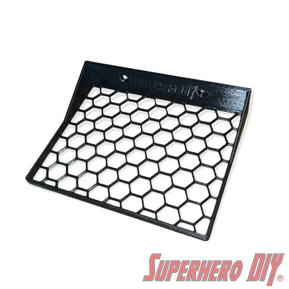 Check out the Honeycomb Floating Shelves for Funko Pop Boxes | Fits Soft or Hard Cases or Box only | Screws included from Superhero DIY! The perfect solution for only $3.70