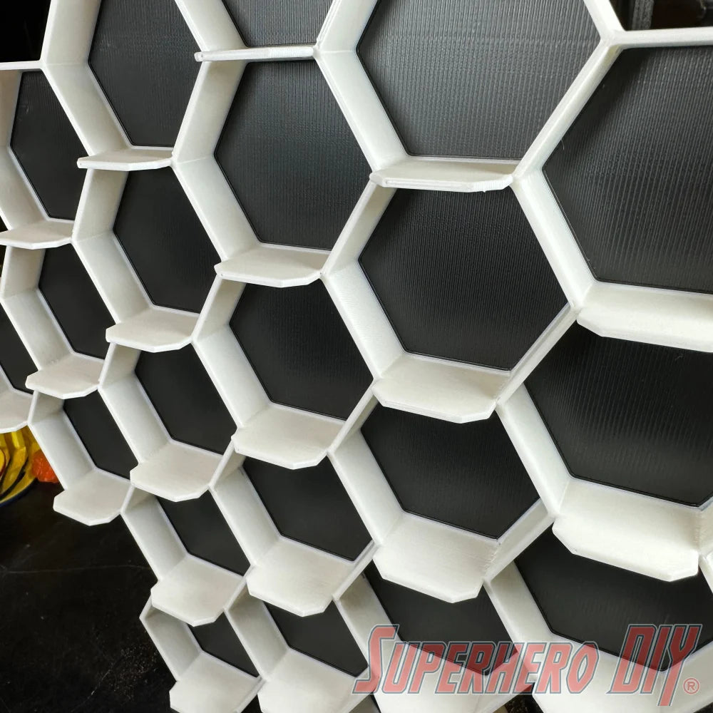 Honeycomb Wall Display for Disney Doorables - Superhero DIY