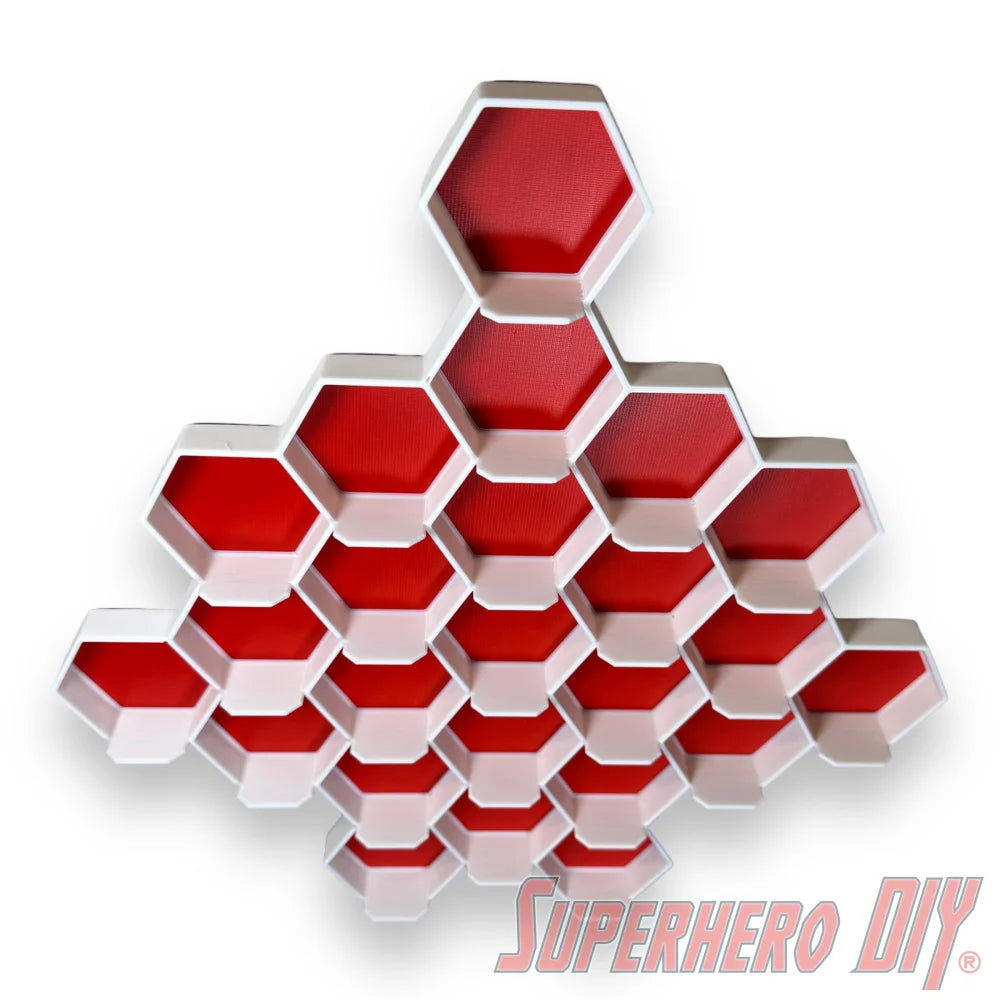 Honeycomb Wall Display for Disney Doorables: Organize and Showcase Your Collection in a stylish honeycomb design.