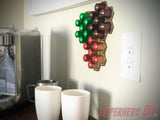 Honeycomb Wall Mount for ORIGINAL Nespresso Coffee Pods - Superhero DIY