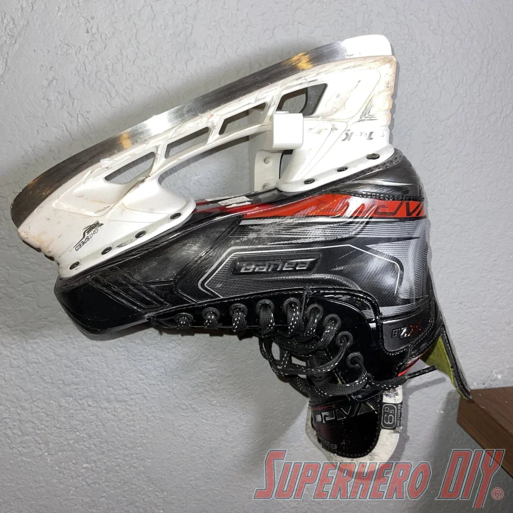 Check out the Ice Skate Wall Hanger Mount | Hockey Gear Storage Solution (2-PACK) from Superhero DIY! The perfect solution for only $8.99