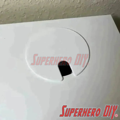 IKEA MICKE desk hole cover | Fits right into open wiring hole | Multiple colors - Superhero DIY