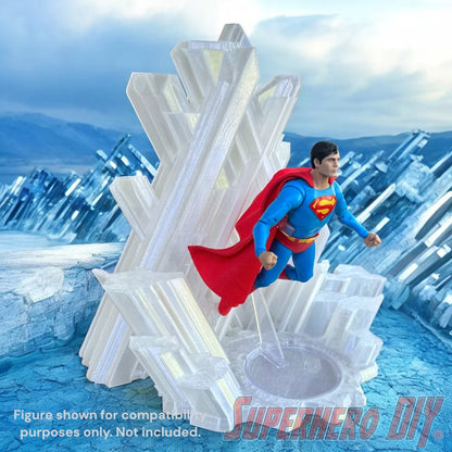 IMPERFECT Arctic Crystal Fortress Display Stand for 1:12 Scale Action Figures (AS-IS)