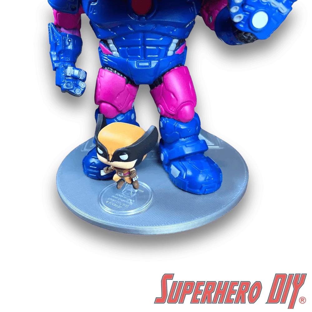 Jumbo Floating Figure Shelf for Jumbo 10" Pop OOB | Comes with mounting screw - Superhero DIY