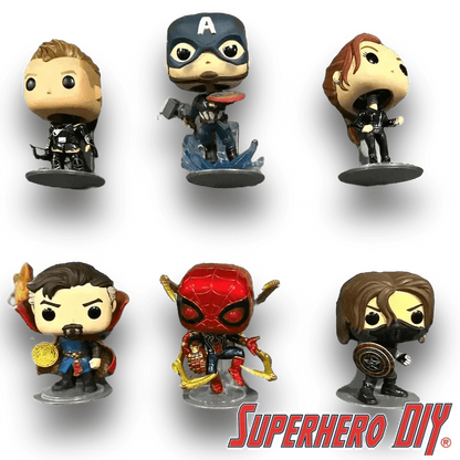 Check out the Large Floating Figure Shelves for Lil' Bit Bigger Funko Pops - 2.5” wide base for larger Pop Vinyl Figures from Superhero DIY! The perfect solution for only $3.30