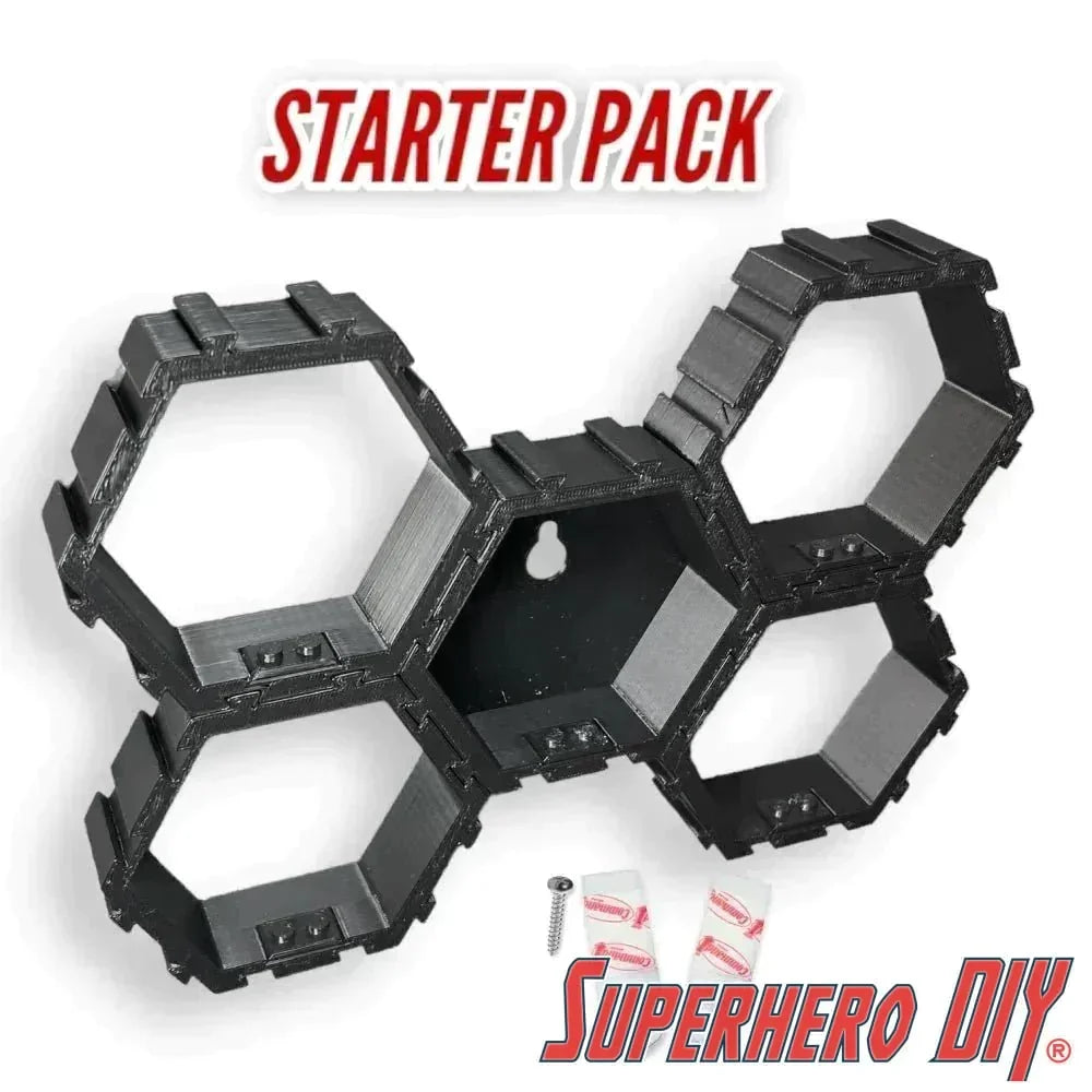 LEGO DEEP Hexagon Display for LEGO® Minifigures - Superhero DIY