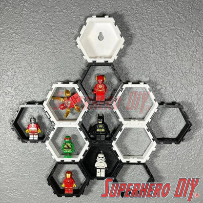 LEGO DEEP Hexagon Display for LEGO® Minifigures - Superhero DIY