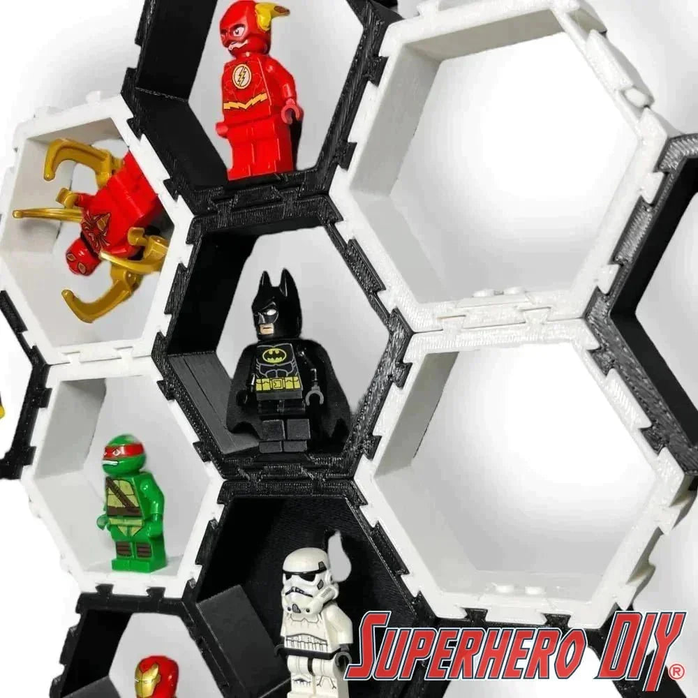 LEGO DEEP Hexagon Display for LEGO® Minifigures - Superhero DIY