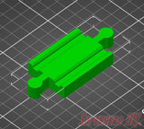 Male to Male Train Track Connector Piece compatible with Brio or Thomas Wooden Train Track | 3D-printed enhancement for Wooden Train Set - Superhero DIY