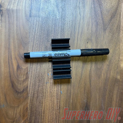 Check out the Marker Holder for Sharpie ULTRA FINE Permanent Markers | Side Mount 4 or 8 Ultra FINE Sharpie pens | Simple marker organizer from Superhero DIY! The perfect solution for only $2.69