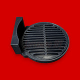 Black mini mug drip tray Nespresso Essenza for coffee makers on red background