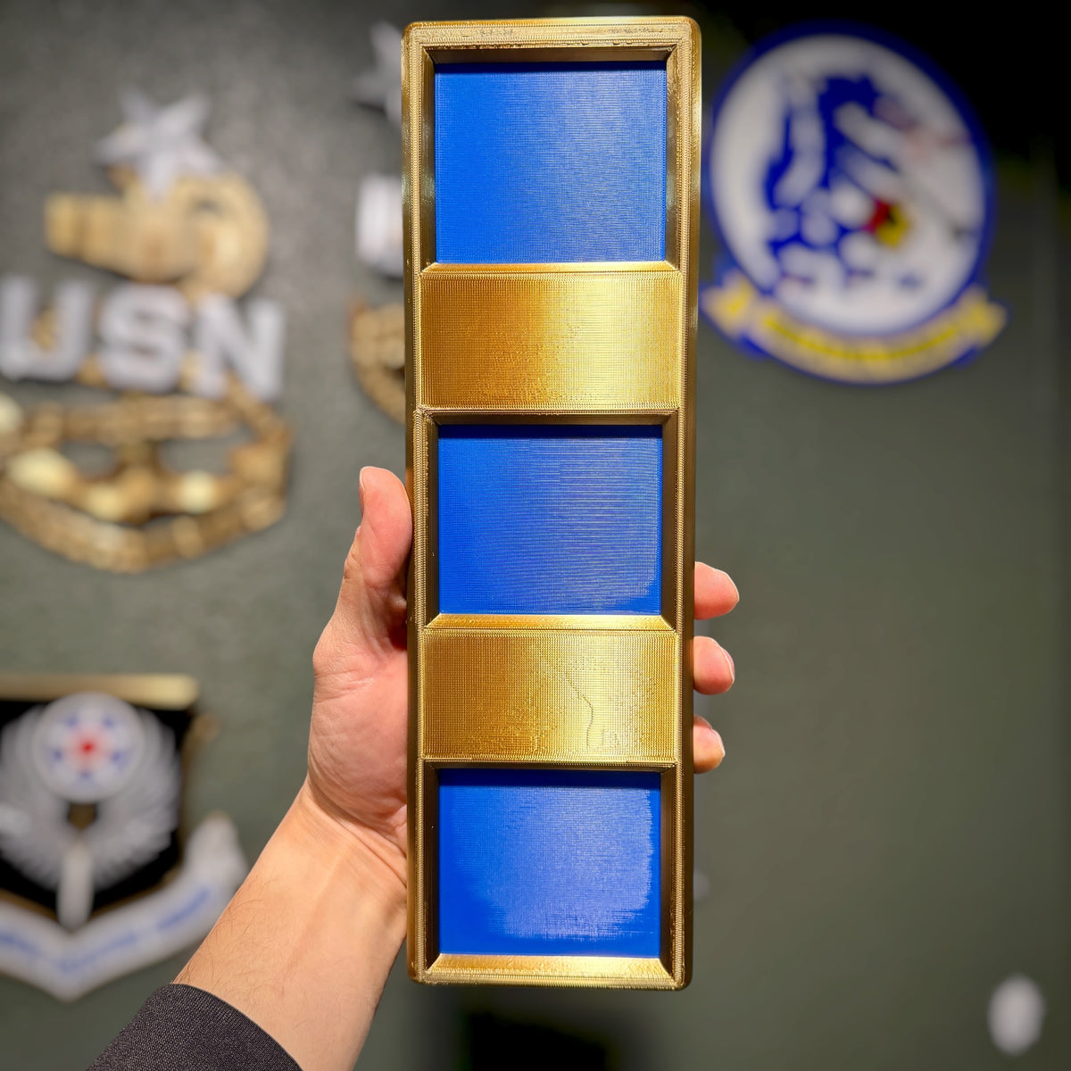 US Navy warrant officer rank insignia for wall mounting