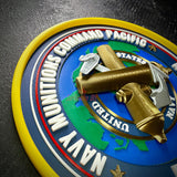 NMCPAC EAD Unit Pearl Harbor insignia display, a layered relief Navy unit wall piece