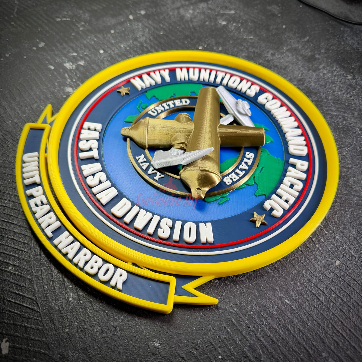 Navy Munitions Command Pacific East Asia Division Unit Pearl Harbor display, made in Colorado