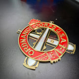 Ordnance Regimental Crest displayed in gold and red, symbolizing the Ordnance Corps U.S.A.