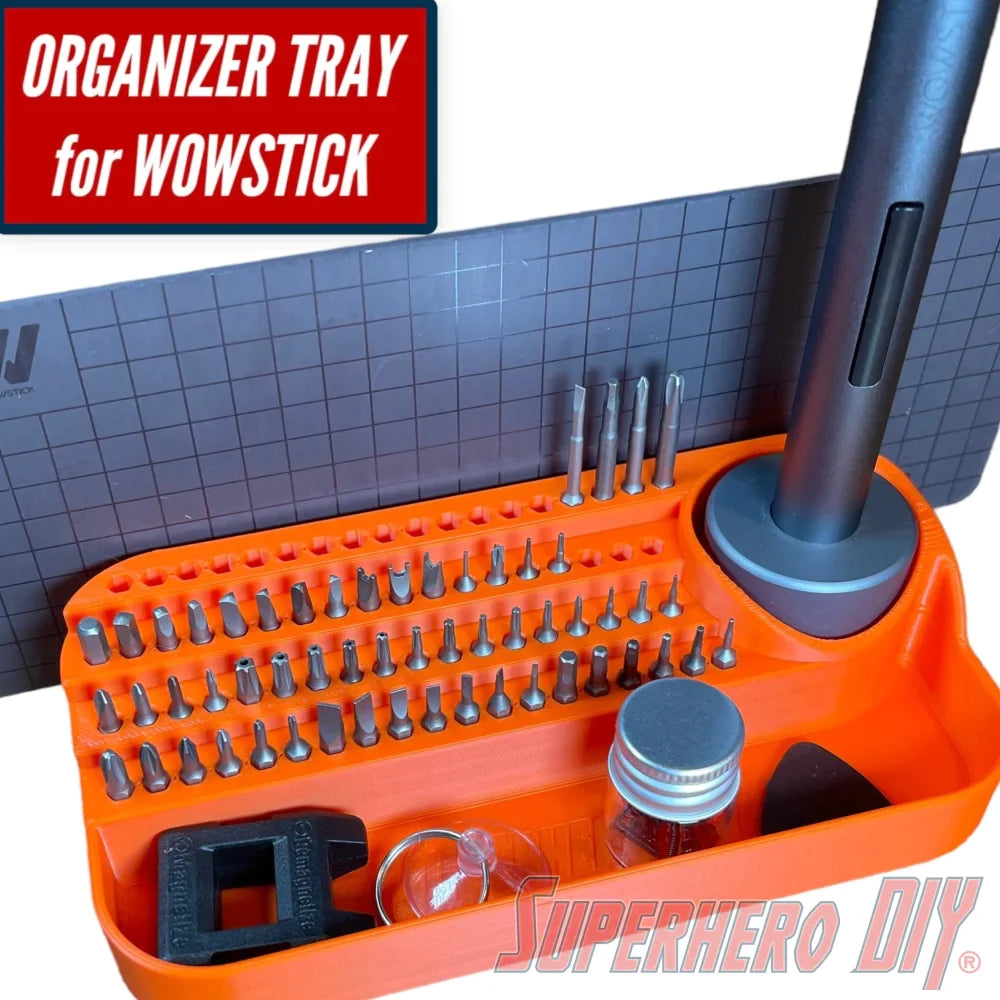 Check out the Organizer Tray for Wowstick Electric Screwdriver from Superhero DIY! The perfect solution for only $17.99