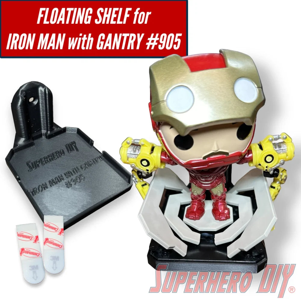 Out of Box Wall Mount for Iron Man with Gantry #905 Funko Pop - Superhero DIY