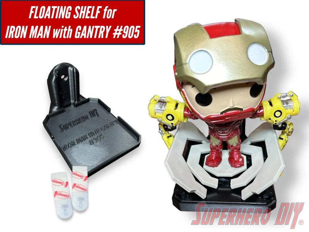 Out of Box Wall Mount for Iron Man with Gantry #905 Funko Pop - Superhero DIY