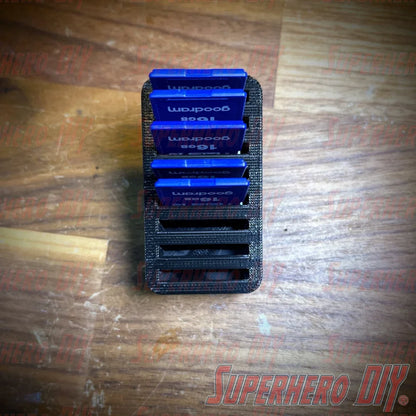 Parametric SD Card Holder | Memory card tray holds up to 8 SD cards | Desk organizer | Camera accessories - Superhero DIY