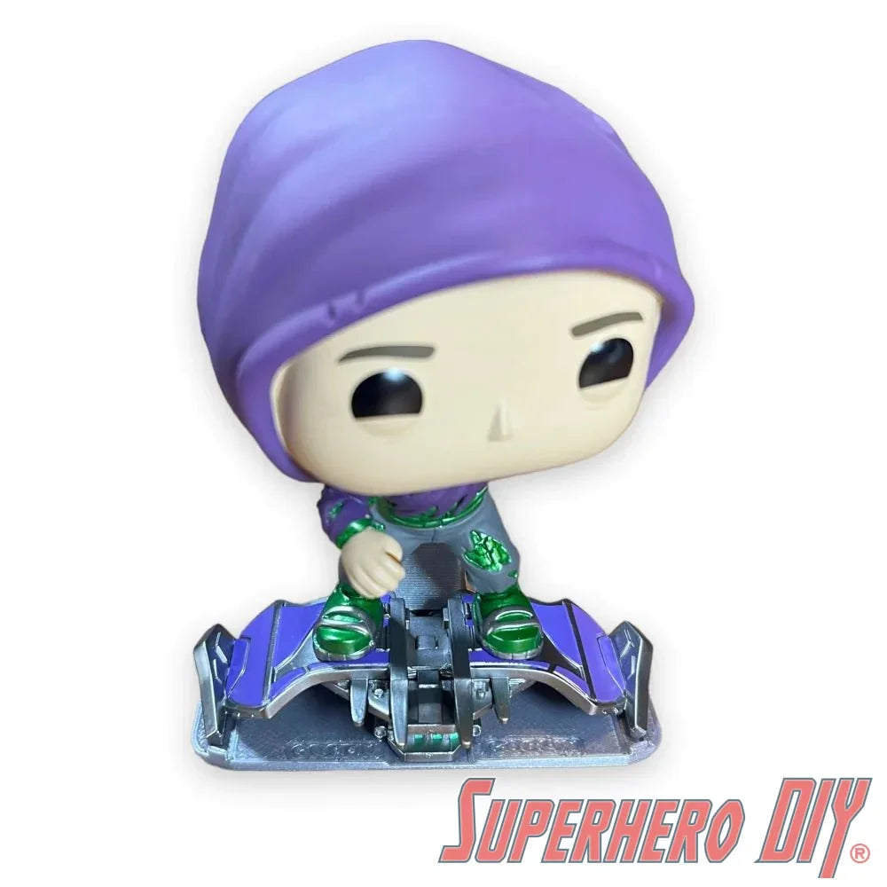 Pop Shelf for Green Goblin | Fits Funko Pop! Green Goblin from Spider-Man No Way Home | Comes with command strip | No drilling or screws - SuperheroDIY