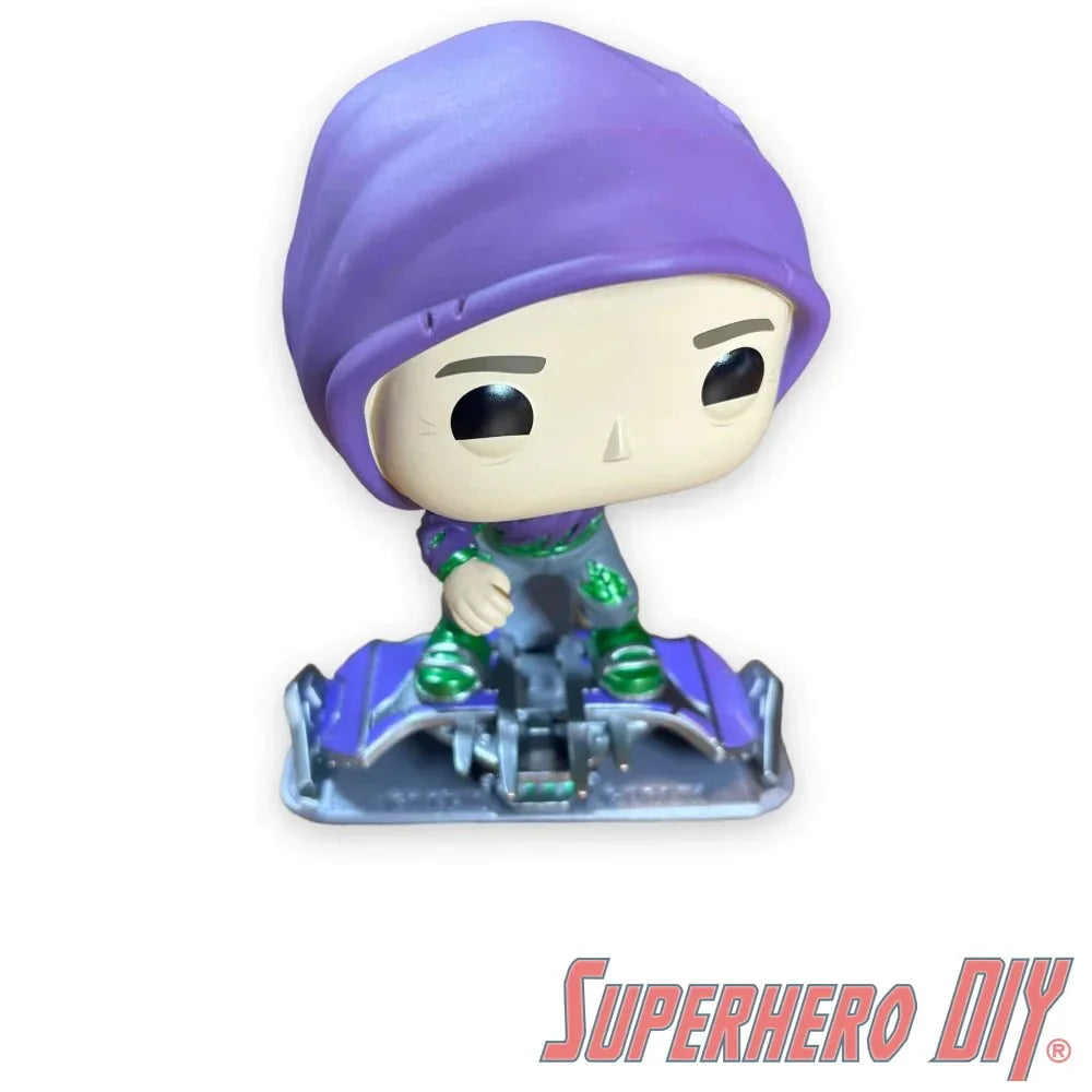 Pop Shelf for Green Goblin | Fits Funko Pop! Green Goblin from Spider-Man No Way Home | Comes with command strip | No drilling or screws - SuperheroDIY