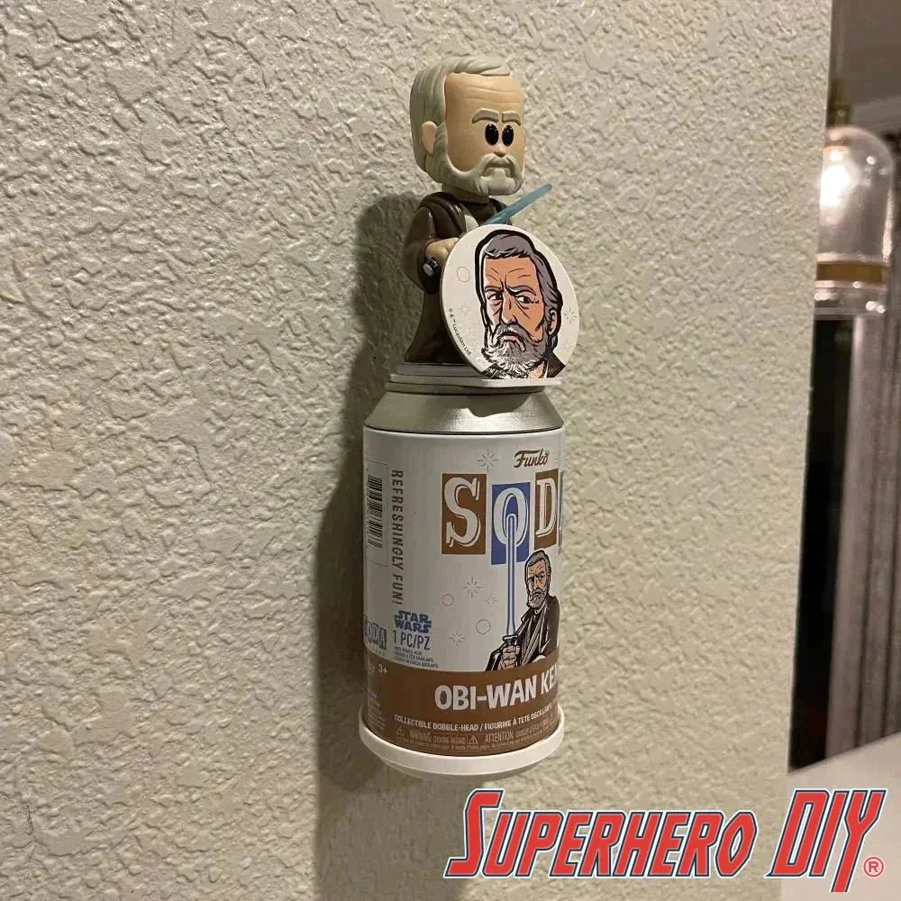 Pop Soda Floating Shelves | Wall Mount your Funko Pop Soda can, figure, and pog coin! Comes with command strips! No Screws, No Drilling! - SuperheroDIY