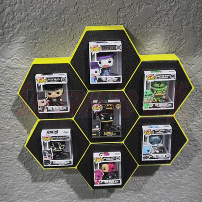 7-CELL Honeycomb Wall Display for Bitty Pops | Organize 7 Bitty Pops for easy display!