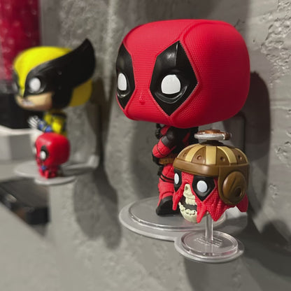 Floating Shelf for Pop & Buddy | Out of box shelves for 4" Funko Pops with miniature Buddy or Sidekick