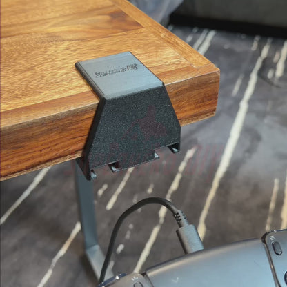 Under-Desk PS5 Controller Mount | Charge While Stored No Drilling Required