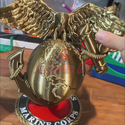 3D USMC Eagle, Globe, and Anchor | Marine Corps Logo Display