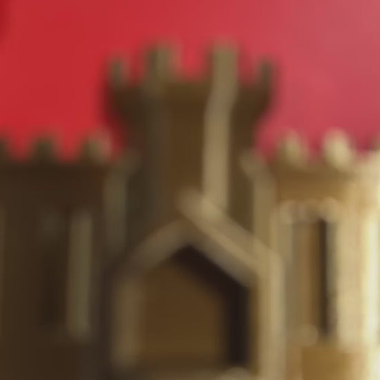 engineer castle display in shiny gold, great for combat engineers