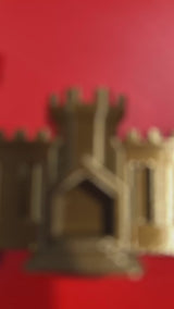 engineer castle display in shiny gold, great for combat engineers