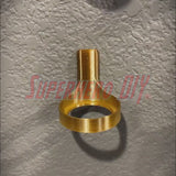 3D-printed brass-colored wall mount by Superhero DIY