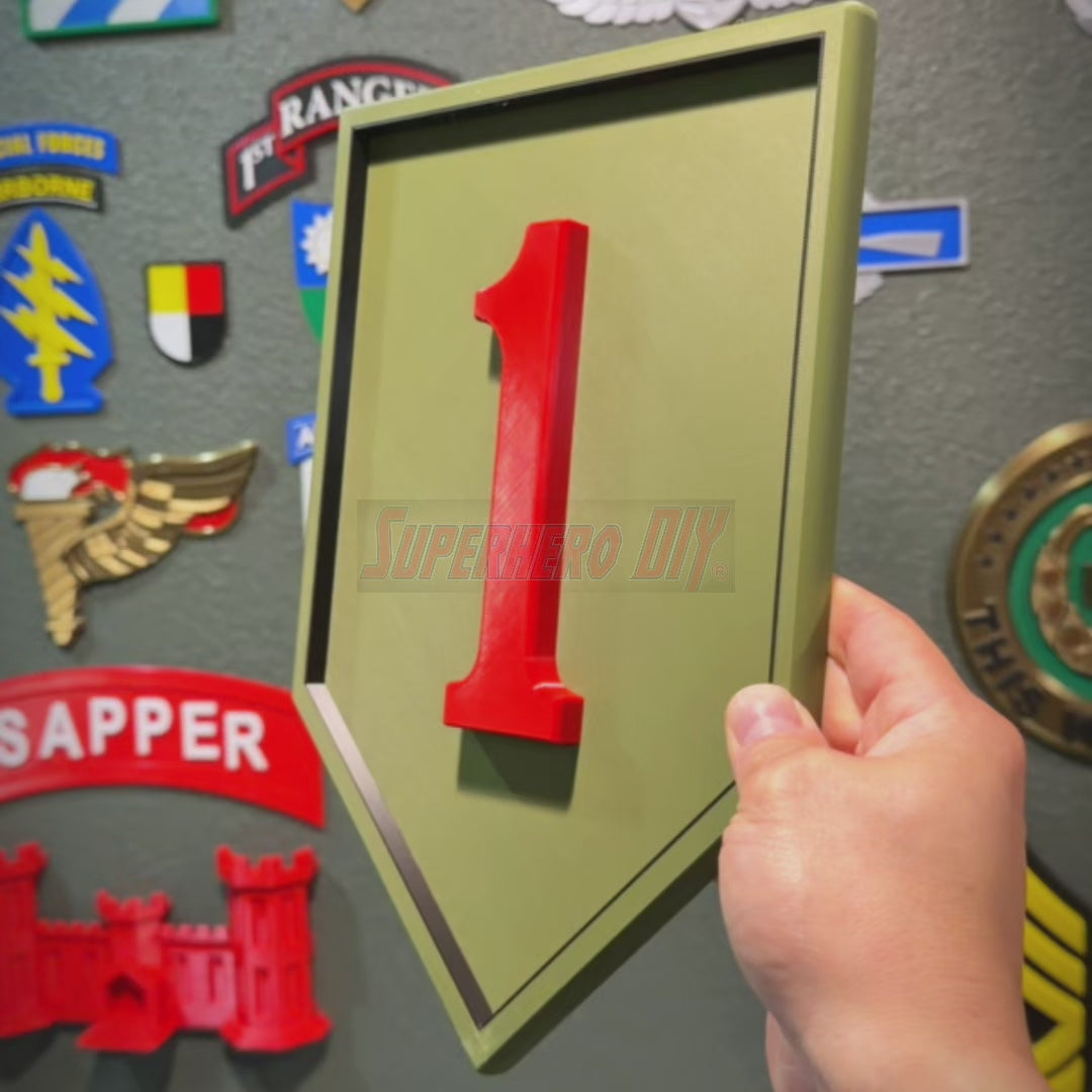 1st infantry division insignia by superherodiy