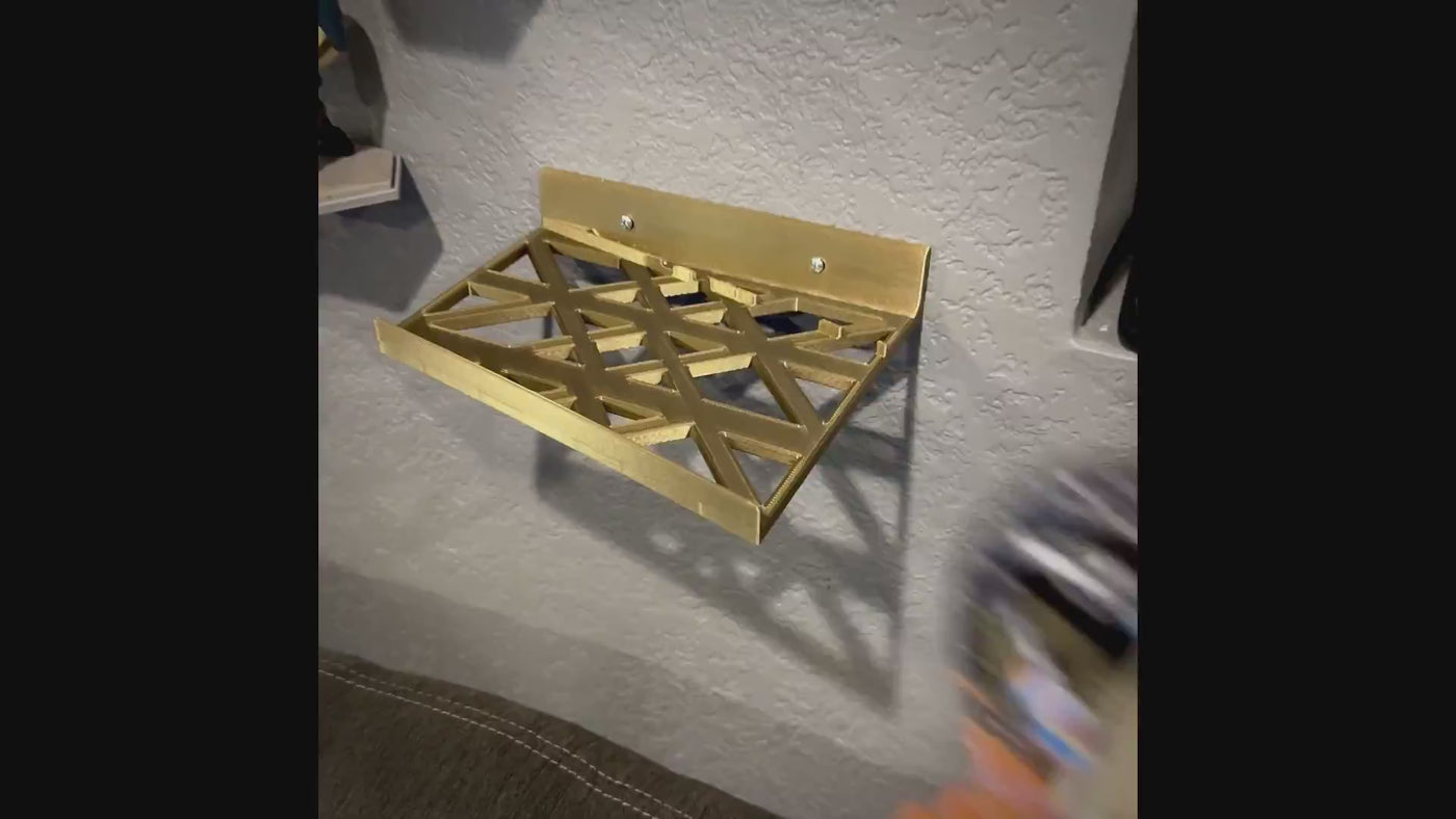 Wall Mount for the Funko Pop Rides Goat Boat from Thor: Love and Thunder, available in gold